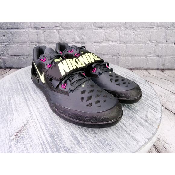 Nike Zoom Rotational 6 Throwing Track Shoes Men Size 9 Black/Yellow 685131-102